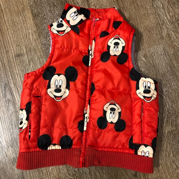Disney Other - Disney Mickey Mouse 18-24 puffer vest